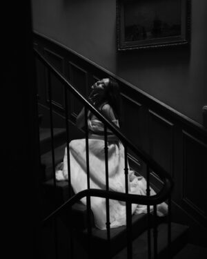 Courtney Halverson Instagram - At this hearing, I stand before my fellow members of the Tortured Poets Department with a summary of my findings. 🗝️🥀 ✉️

Forever a bleeding heart romantic, forever choosing the most heart-wrenching songs & poems & movies, and forever a little bit dramatic, so this felt like a fitting moment. Captured this drama on the staircase of the house we’re staying in in Paris and you better believe I will be listening to ttpd on the metro today. 

Are you listening too? 
.
.
.
#ttpd #thetorturedpoetsdepartment #romanticstyle #paris #feminineenergy | wearing @milla at a @onefinestay property.