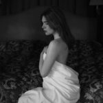 Courtney Halverson Instagram - I had a box of costumes as a child, and it was easily my favorite activity. Old scarves became skirts, tied haphazardly around my waist, a scrap of fur salvaged from a vintage coat acted as a stole draped across my shoulders, and a patterned blanket was transformed in my eyes to a cape. With this box of odds and ends, I found it easy picture characters (each a little extravagant) off on some grand adventure. I craved a world of fantasy - which if I think about it I suppose that’s in some way how I’ve ended up here. Creating photos and cinematic moments that each feel like their own little world, where I can (in a different way) play a character. And while some of my imagination has become reality, it’s nice to know that all these years later I can still drape myself in a sheet and make believe that it’s a ballgown. . . . #romanticstyle #elegantstyle #cinematic #feminineenergy . . Shot at the exquisite @ashfordcastle 🤍