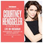 Courtney Henggeler Instagram – Hey! What are you doing today? 
Well stop it. And come play with me instead. 
I dropping crazy @cobrakaiseries SEASON 4 SPOILERS with @entertainmentweekly today. 

Ok that last parts a lie. 

But I’d love to see you anyway.  I mean, not actually see you. Not sure we have the technology for that yet. But I can read a comment like nobodies business.