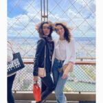 Courtney Henggeler Instagram - Welcome to my virtual Parisian scrapbook, starring: @veryvness, our matcha lattes cups, a blinding amount of wind, Photos that might as well have been taken in my garage since there is no actual Parisian landmark in it, and me. The girl who spent the majority of 4th grade convincing her class she was French by informing them she ate French toast for breakfast . These photos would have come in handy 4th grade Courtney.