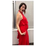 Courtney Henggeler Instagram - So I’m not pregnant (and if I am that baby is probably drunk right now) BUT with the help of @franzvon and several layers suspiciously placed vertical ruffles I was able to smuggle a small child under my clothes for the entirety of Season 2 of @cobrakaiseries And no one was the wiser. Well except for that person who kept messaging me asking me why I was smuggling a small child under my clothes during season 2. But I’m pretty sure that was just because he’s my husband. And he’s nosey. Any one else notice?