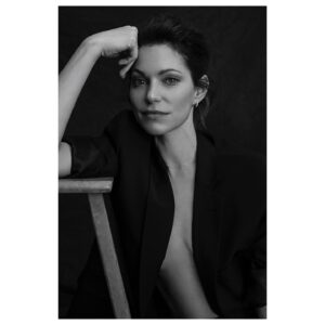 Courtney Henggeler Instagram - Typically I’d feel compelled to write some caption that has absolutely nothing to do with this photo, or the fact that I apparently don’t believe in shirts. But I think  for today I’ll just leave this very cool photo by @vsteves here.  Because I like it. 

*also because I tried to hang it up at home and my children tried to draw on my missing clothes with magic marker and paw patrol tattoos. 

💄: @lailalhayani 
💇🏻‍♀️: @stefano_greco 
🧥: @britt.theodora
💎: @torinojewelers
