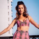Courtney Henggeler Instagram - 📸 @michaelduenas Sky-high genie pony - also @michaelduenas 💄 @pircillapae And my Clueless/Barbie/Scottish Tartan/ 90’s dream @area