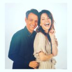 Courtney Henggeler Instagram - This guy’s on @colbertlateshow tonight! I’ve chosen to celebrate with a picture of what I can only assume is @ralph_macchio and me from our unaired sitcom about an overly enthusiastic couple who’s been hired to greet karate souls at the gates of heaven? Still workshopping that last part… It’s called: Cobra Die. Ok. I’ll put myself to bed now.