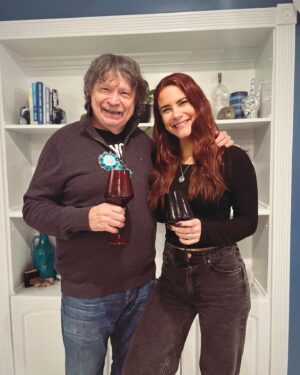 Courtney Hope Instagram - I cannot believe this man is 80. He doesn’t look it (doesn’t dye his hair), move like it or act it (minus his wisdom). I can’t express my love for him in words alone, but trust me when I say I won the dad jackpot in this lifetime. He’s my best friend, my mentor, my supporter and my safe place. He’s given me the space to become who God created me to be without judgement. He’s one of the greatest men I’ve ever known. 

He’s shown me that if you enjoy life, keep being curious, take care of your body and your mind, prioritize peace and joy, never stop learning new perspectives, stay kind, honor your boundaries, laugh often, dance a bit, let music penetrate your heart and move you, hone your intuition, persevere despite fear, and cultivate your skills, work ethic and hobbies equally- then age really does just become a number. 

Life is what you make it, and this man has defied odds many may not have survived. His resilience and steady hand in the midst of fear and adversity has always been one of his greatest assets. Yet his compassion and empathy turn his experiences into deep wisdom. And that I can only define as true strength. 

To the first man I ever loved, I love you dad 🥰! Cheers 🥂!

#surpriseparty