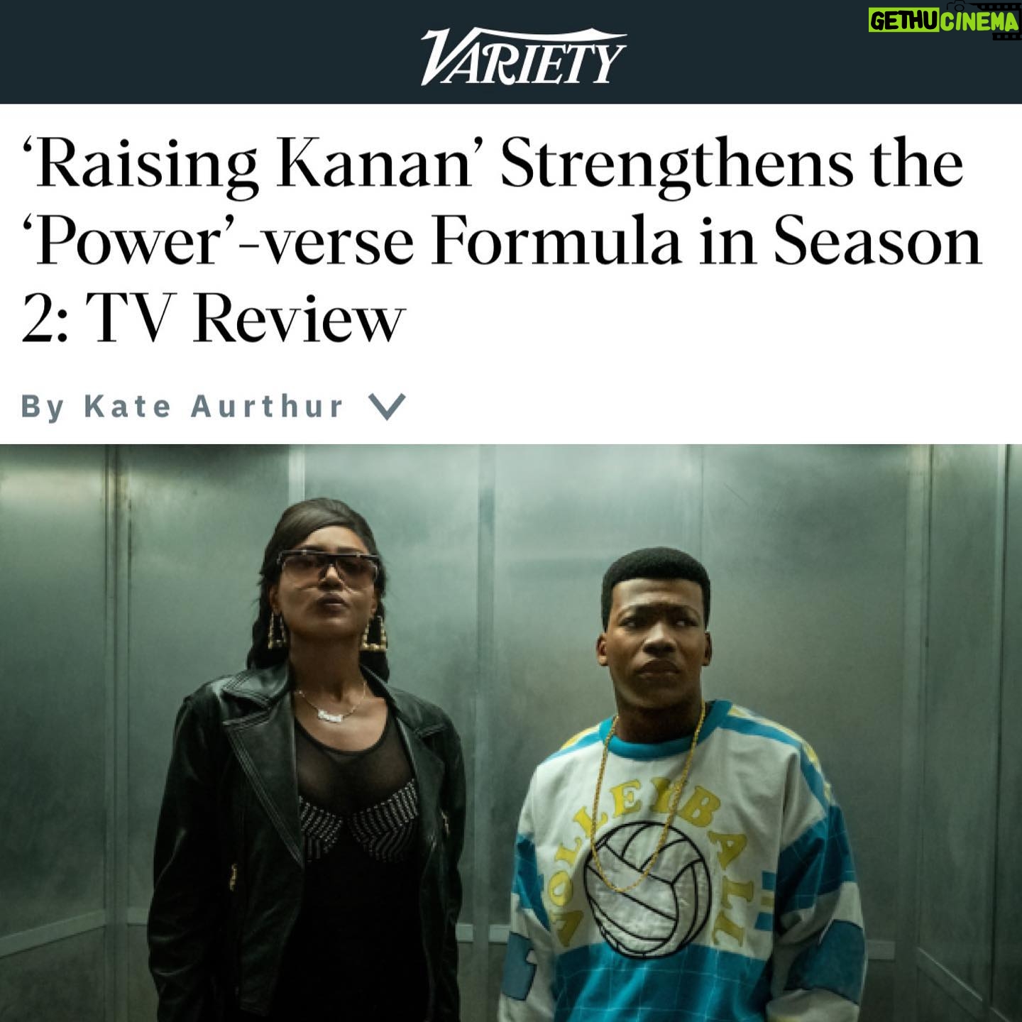 Courtney Kemp Agboh Instagram - The power of Kanan. A great read for all #PowerUniverse fans @variety - link in bio.