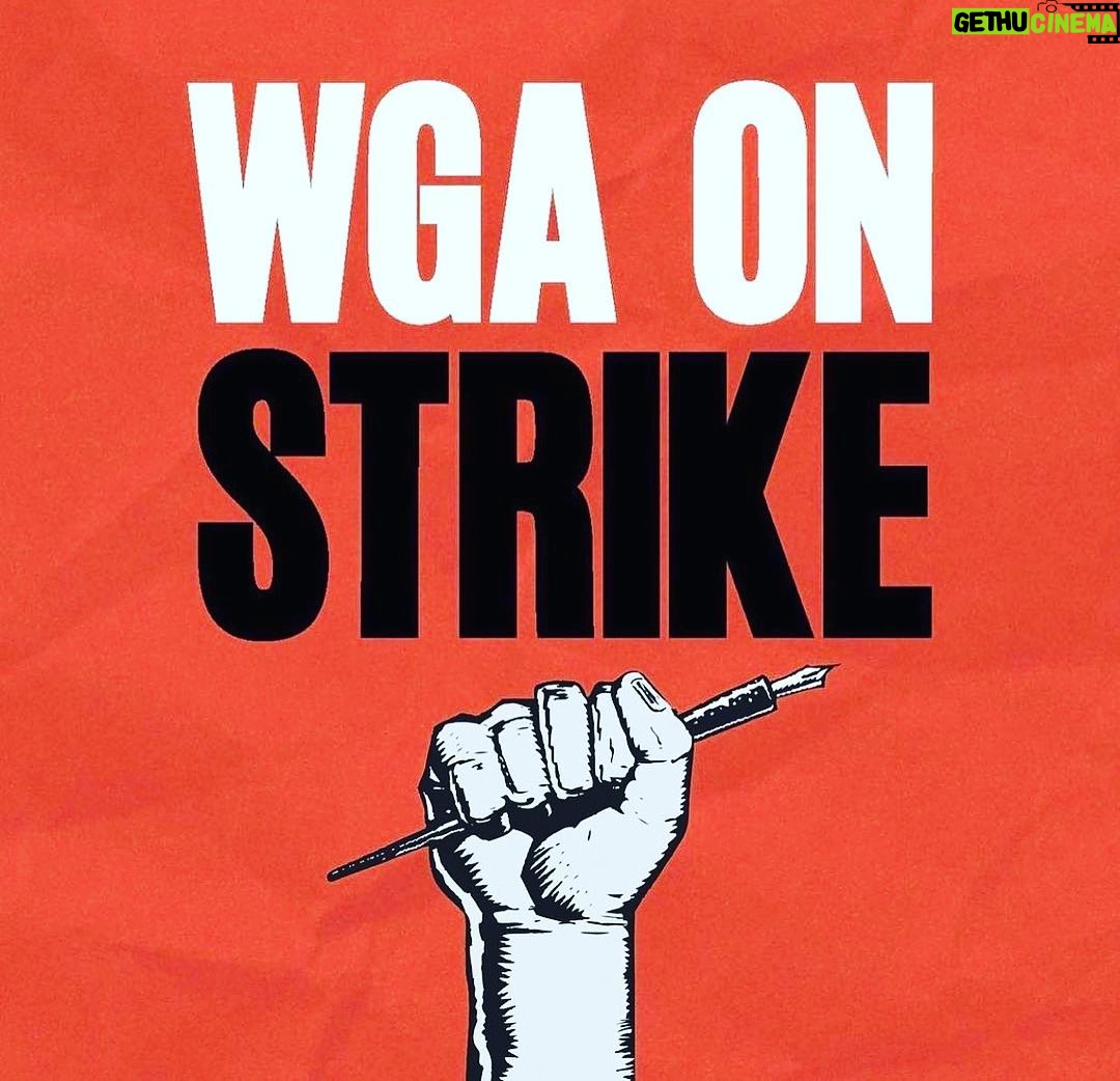 Courtney Kemp Agboh Instagram - Pencils down. Laptops closed. #wgastrong