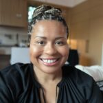 Courtney Kemp Agboh Instagram - Thanks so much for my strike braids @theglamdiaryy India, you are a genius!!!! #braids #braidlife #wgastrike
