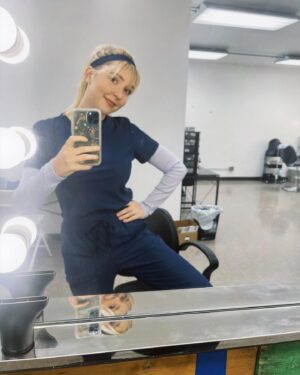 Cozi Zuehlsdorff Instagram - Nurse Janey is back and living her romcom dreams in season two of “going home,” premiering TODAY on @greatamericanpureflix 😋🥰 so honored to be a part of this show and bring awareness to the beauty and dignity of hospice care. sooo much respect for hospice nurses ♥️