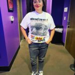 Cristela Alonzo Instagram - We’re going full nerd tonight. Notice the Wayne’s World shirt (from @pattilapel) and since Wayne is sponsored by @reebok, I’m wearing my Pumps. Photo: @steveisok