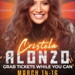 Cristela Alonzo Instagram – 🌵 THIS WEEKEND AT ZANIES
Comedian, actress, and podcaster Cristela Alonzo (@cristela9) returns to Zanies this weekend, March 14-16! Only a few tickets remain, so grab tix before they’re gone, Nashville! Calendar link in bio.
 
#nashville #musiccity #zanies #zaniesnashville #standup #comedy #comedyclub #jokes #cristelalonzo #languages