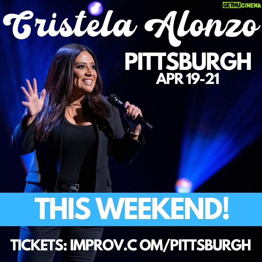 Cristela Alonzo Instagram - PITTSBURGH! Five shows starting tonight @pittsburghimprov! Tickets in the link.