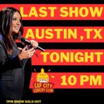 Cristela Alonzo Instagram - Two shows tonight @capcitycomedy! First is sold out. Second still has tickets. Hope to see you there. Won’t be back till next year.