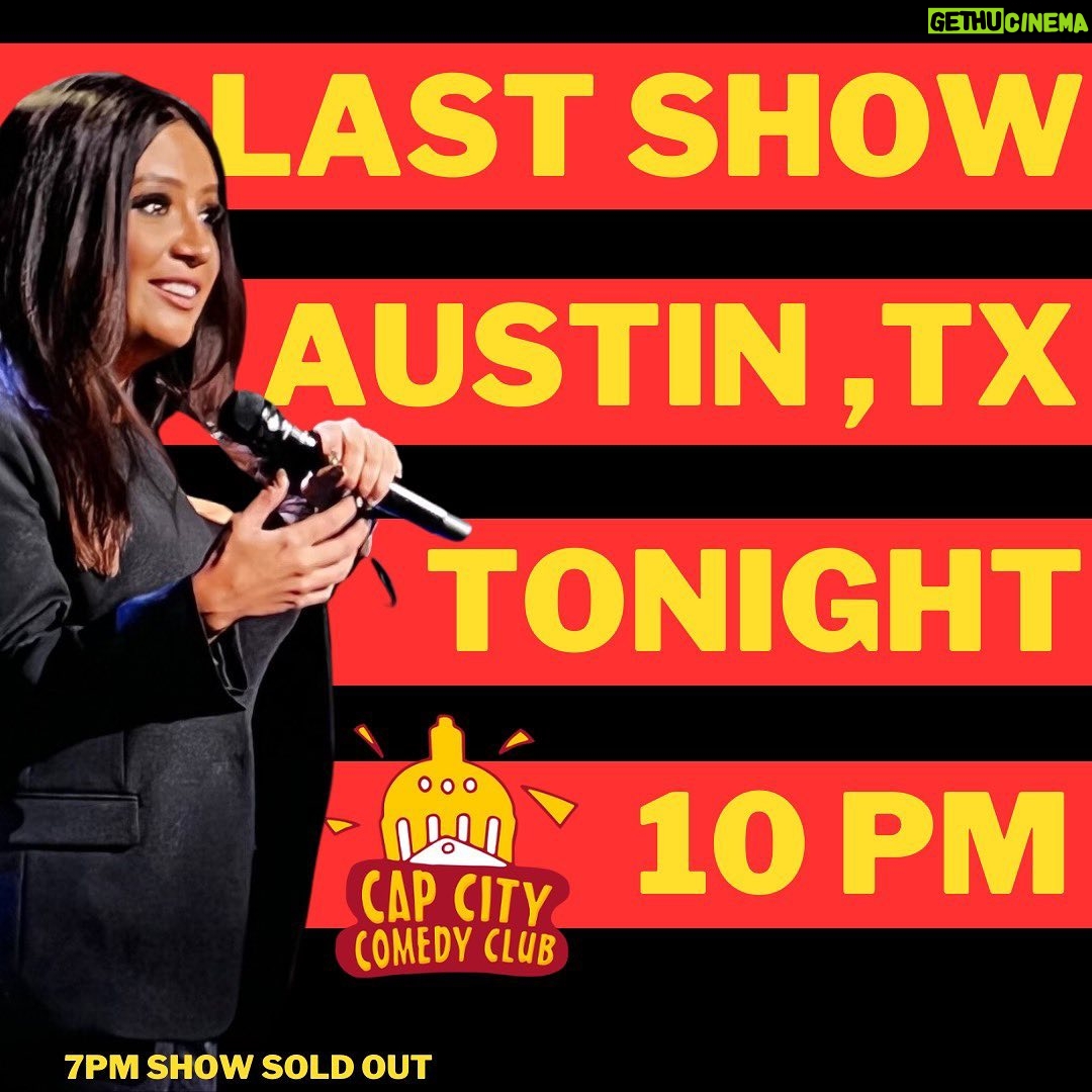 Cristela Alonzo Instagram - Two shows tonight @capcitycomedy! First is sold out. Second still has tickets. Hope to see you there. Won’t be back till next year.