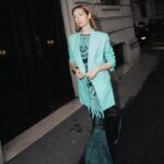 Cristiana Capotondi Instagram - L’ultimo giorno della fashion week è per l’eleganza Italiana di Luisa Spagnoli 💚 #luisaspagnolifw24 @luisaspagnoli #adv