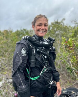 Cristina Zenato Instagram - Not only sharks: As a tech diving instructor, I specialize in cave diving and sidemount gear configuration in both open circuit and rebreather, and I spend a lot of my free time completing cave exploration.
Unfortunately, in our society, we are pigeonholed into one role, title, action, and something we are identified with.
For me, the struggle has been to show that despite my deep love for sharks and my work towards their conservation, I am also fully invested in other parts of diving, caves in particular, that conservation goes beyond saving sharks as we need to understand the complexity of ecosystems to produce an effective change in policies. Going days without seeing the sharks won't change who l am or how I feel about them. Combining these two unique fields has been of incredible value to the overall conservation picture.
Image by @kewinlorenzen after our exploration dive in one of our newly discovered caves.
Wearing dry suit from @waterproofinternational, @kissrebreathers Sidewinder sidemount rebreather, @fourthelementdive undergarments, @diveshearwater computers With @peopleofthewater