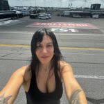 Cristina Scabbia Instagram - Today playing at @welcometorockville at the international @nascar speedway. It is HOT outside but I missed you so much Florida 🖤 Guess the temperature down here 👇