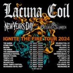 Cristina Scabbia Instagram - Dear North America, see you in very few days and I can’t wait 🇺🇸🖤 Tickets and VIP upgrades are available at www.lacunacoil.it @lacunacoilofficial @nydrock @oceansofslumber