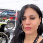 Cristina Scabbia Instagram – Happy lady at the @mxgp 
Thank you for the amazing hospitality, @monsterenergy !
We had a crazy good time 💚 let’s do it again 🤘🏻(much more in the stories)