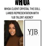 Crystal The Doll Instagram - Congratulations 🎉 @crystal.the.doll we’re excited about your new journey with @yjbtalent! Incase you’ve been under a rock Crystal “The Doll” Hughes is arguably one of the most recognizable faces in the indie film scene. Get ready your fav is applying pressure in a mainstream way! Don’t be surprised if you see her on your favorite shows and the big screen this year! #TeamWHOA ✨🎬 #crystalthedoll #crystalhughes #actress #tubi #atlanta #detroit
