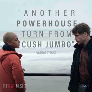Cush Jumbo Instagram - Peeps! I have to thank you so much for all of your lovely and moving messages about #thebeastmustdie 😁 😭❤️
I’m so proud to have been part of something so special. If you haven’t see it yet you can catch it here in UK 🇬🇧 on @britbox_uk and in the US 🇺🇸 on @amcplus & @amc_tv