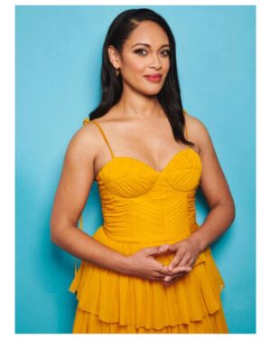Cynthia Addai-Robinson Instagram - New York never sleeps and neither does FASHION. More highlights from my trip to come, but first a massive THANK YOU to the incredible style team of @zadrianandsarah, and to @billieegene for his makeup artistry. 
Tap the photos for full credits.