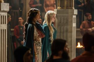 Cynthia Addai-Robinson Instagram - Things are certainly changing in Númenor. Head to @primevideo to watch the first four episodes of @lotronprime and get ready for a new episode this Friday!

#TheRingsOfPower #LOTRonPrime #LOTRROP #Miriel #Galadriel