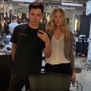 Cynthia Kirchner Instagram - Haircut selfies... thanks #Angelo at @andylecompte @andylecomptesalon ...great posing partner @josh.eugene #EditorialBuddy... Special thanks to @sprayvalet for my sun kissed glow