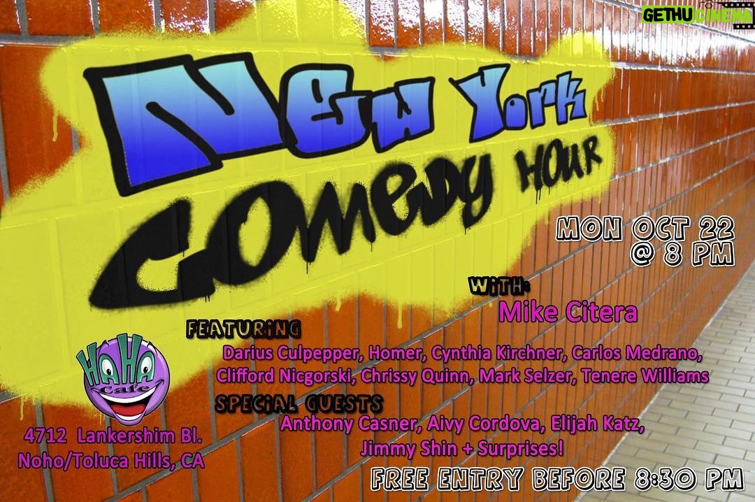 Cynthia Kirchner - 3K Likes - Comedy show tonight at @hahacomedyclub ... Phenomenal lineup. Get your belly laughs 😂