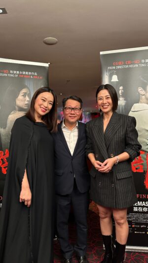 Cynthia Koh Instagram - Last night at the movie premiere of Confinement!🎬✨

#confinement #confinementthemovie #rebeccalim #cynthiakoh #kelvintong #thriller