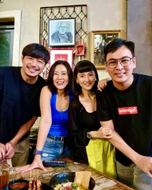 Cynthia Koh Instagram - The last time we met was on the set of - 有你终身美丽 in 2008. 
15 years later we are still as crazy. So good to be catching up with everyone. 
Scroll to the last video of us celebrating for the March babies.
#friends 
#15yearslater 
#friendsreunion