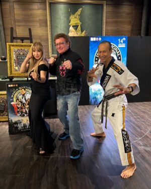 Cynthia Rothrock Instagram - World Masters Martial Arts Awards #robertgoldman #greatgrandmastererniereyes #cynthiarothrock #achieveexcellence