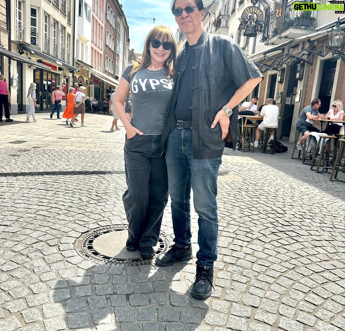 Cynthia Rothrock - 1.7K Likes - Thank you Yassin Azougagh for taking Sufu and I all around Düsseldorf and to the Phytokraft for wellness treatments and Herbs ❤️