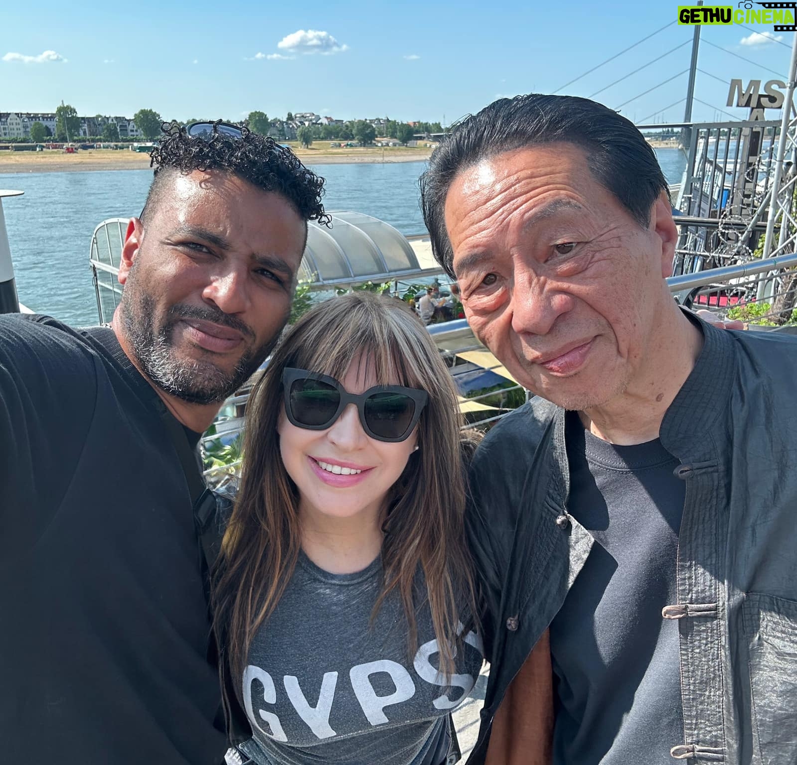 Cynthia Rothrock - 1.7K Likes - Thank you Yassin Azougagh for taking Sufu and I all around Düsseldorf and to the Phytokraft for wellness treatments and Herbs ❤️