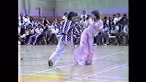 Cynthia Rothrock Instagram - George Chung and I performing in the 80's #georgechung #cynthiarothrock #westcoastdeomteam#bestofthebest #blackcreekgraphicnovel.com #blackbeltmagazine