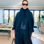 Daisy Fuentes Instagram - If you’re looking for a cozy vibe that can take you from the couch to a lunch, we believe sweatpants actually ARE an option. One easy way to make your comfortable clothes chic? Accessorize! Try a coat, sunglasses, and a chic scarf to elevate your look. #daisyfuentesstyle