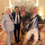 Daisy Fuentes Instagram - Great convo, lots of laughs, matching dresses & photobombs. Snapshots from last night’s super fun dinner with awesome humans. @sirrodstewart @penny.lancaster @therichardmarx & Jim Cregan