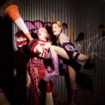 Dakota Schiffer Instagram – 011: pretty in punk
‘❤️dakota x winona 💜’

hand knitted jumpers- @winona.schiffer 
skirts- @rowcreativestudio 
hair- @mizvaseline 
photo- @amarriedcouple 

THE jumper!! A Marc Jacobs Heaven meets Vivienne Westwood fusion was our interpretation of the punk theme! This was my most sentimental runway look and of course it was one of the last runway categories! Winona painstakingly hand knitted this jumper for me while also writing her own dissertation and dealing will all my copious pre drag race meltdowns and last minute decision making. Not getting to wear this on the runway was the most heartbreaking aspect of being eliminated, so as soon as I was, I ran to go put it on so the world got to see the weeks and weeks of work that went into this look! Winona made herself a matching jumper to go with mine over the summer and I couldn’t be more pleased with how these looks turned out! 💜❤️