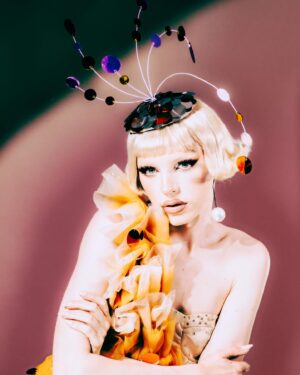 Dakota Schiffer Instagram - bob (mackie)

was so incredible to get to work with @asafeghalib ! 

Gown by @thatsmarmalade 

Fascinator by @rafa_peinador