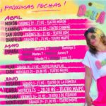 Dalia Gutmann Instagram - Acá están, todas juntitas, las próximas fechas del show🎉🌈✨ ¿En cuál nos vemos? Entradas en el Link de la Bio☝🏼