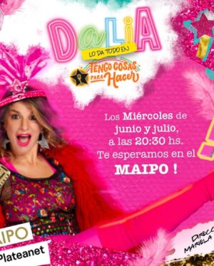 Dalia Gutmann Instagram - Aprovecho que tengo bien el pelo y me pinté la boca, para hacer reel comunicando fechas de JUNIO👇🎉
✔️Miércoles 20:30hs en el @teatromaipo 
✔️Sábado 1ero de junio en el @lacomediamr de ROSARIO
✔️Viernes 14 de junio en @teatro3defebrero de PARANÁ
✔️Sábado 29 de junio en @movie_uy de MONTEVIDEO 
¿En cuál nos vemos?🤔🤗🌟

Ah! Los Tickets en el link de la BIO o en la boletería de los teatros✔️🪷