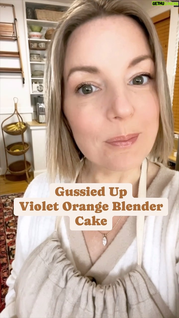 Damaris Phillips Instagram - You are gonna love this recipe! Orange Violet Blender Cake Ingredients For the cake: 1 whole medium orange (8-10 ounces) 1 1/2 cups sugar 1/2 cup vegetable oil 1/2 cup whole milk 2 eggs 1/2 teaspoon salt 2 cups self rising flour For the icing: Zest and juice of 1 small orange (you will need 4-8 tablespoons of juice) 2 cups powdered sugar Violets to garnish Method: Preheat the oven to 350 and spray a standard size bundt pan with nonstick spray. Set aside. To a blender add the whole orange, sugar, oil, milk, eggs and salt and blend until the orange is broken down. There will still be small pieces of the rind, that’s good! Add the flour to a bowl and pour the blender mixture into it. Stir to combine. Add the batter to the bundt pan and bake until the center is set and the top is puffed and golden, about 40-50 minutes. Remove from the oven a cool for 10 minutes before Turing it out of the pan. Cool for another 30 minutes. Meanwhile make the icing by combining the orange zest, powdered sugar and 4 tablespoons of orange juice. The mixture will be thick. Add more juice, 1 tablespoon at a time until the texture resembles school glue. Drizzle evenly onto the cake and garnish with violets. Serve immediately or wrap and store for up to 3 days.