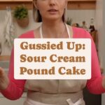 Damaris Phillips Instagram - Do you have a go to pound cake recipe? Watch how to make the full recipe on the newest #gussiedup episode. Link in bio! Sour Cream Pound Cake Ingredients: 4 eggs, room temperature  1 cup unsalted butter, room temperature 1 cup sugar  1 1/2 cup all-purpose flour 1/2 cup sour cream 1 teaspoon salt 2 tablespoon vanilla 1/2 teaspoon baking powder 2 tablespoons turbinado sugar Method: Preheat oven to 350F. Spray a 9x5 loaf pan and line with parchment. Cut the parchment so that two “wings” stuck out of the top of the loaf pan. Whisk the flour, salt, and baking powder and set aside. Using a hand or stand mixer fitted cream the butter. Add sugar in and mix until light and fluffy, about 1-2 minutes. Make sure to scrape the bottom and the sides so that everything is incorporated.  Add the eggs in one at a time and mix for an additional 1-2 minutes to incorporate air. Add the sour cream, and vanilla. Add the flour and mix until just combined. Be care not to overwork the batter. Add the batter to the prepared pan. Sprinkle the top with turbinado sugar and bake until the center is set, about 40 minutes. Cool in the pan for about 10 minutes and then remove from pan and cool completely on a cooling rack.