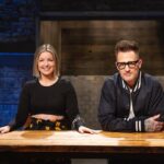 Damaris Phillips Instagram - Premiering Thursday, March 14th at 9pm on @foodnetwork “Mentor vs. Mentee” Chef Bryan Romero attempts to take down his mentor, Chef Marc Quinones, in a mean bean battle, while @mvoltaggio and I cheer them on towards victory over @bobbyflay
