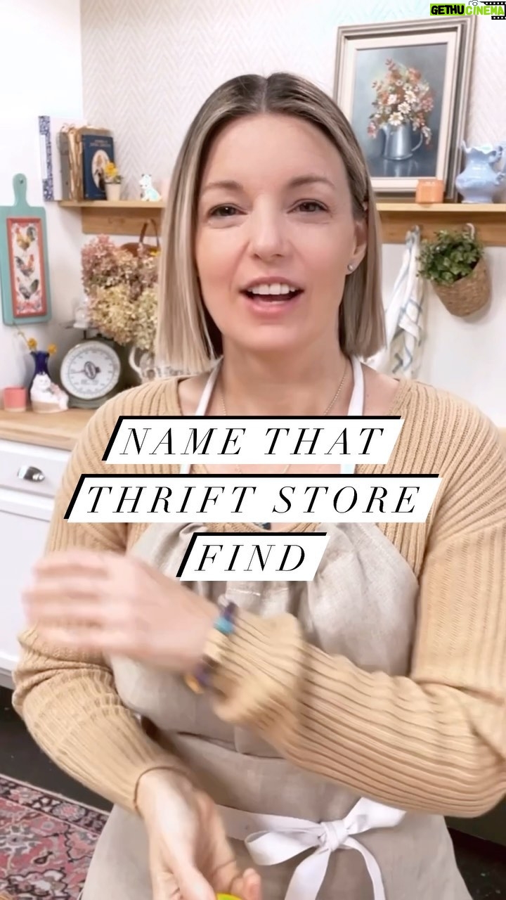 Damaris Phillips Instagram - Finding the food to use with this kitchen tool proved harder than expected… #thrifted #thriftstorefinds #thrifting #thrift #thriftshop #whatisit