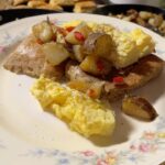 Damaris Phillips Instagram - For us it’s biscuits, pepper gravy, home fries, scrambled eggs, and coffee! We pile it all up and gravy goes on top!!!! Growing up there was also crispy bacon. What’s your brunch tradition?