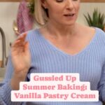 Damaris Phillips Instagram - What’s your favorite summertime dessert using pastry cream??? Vanilla pastry Cream 3/4 cup sugar 1/4 cup corn starch 1/4 teaspoon salt 6 egg yolks 1 1/2 cups evaporated milk (1 can) 1 1/2 cups half and half 1 vanilla bean In a medium bowl whisk together the sugar, corn starch and salt. Add the egg yolks and combine until thick and smooth. In a large heavy bottom pot, heat the evaporated milk and half and half until warm. Split the vanilla bean lengthwise and scrape out the seeds. Add the seeds to the milk mixture. Slowly pour the milk mixture into the egg mixture. Whisking constantly. Transfer the mixture back to pot and heat over medium low stirring constantly until the mixture thickens enough to coat the back of a spoon, about 6-8 minutes. Remove from the heat and pour into a glass bowl. Press a sheet of plastic wrap onto the top to prevent the top from drying out and refrigerate until cold, about 2 hours.