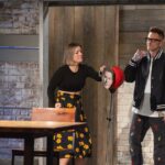 Damaris Phillips Instagram - Premiering Thursday, March 14th at 9pm on @foodnetwork “Mentor vs. Mentee” Chef Bryan Romero attempts to take down his mentor, Chef Marc Quinones, in a mean bean battle, while @mvoltaggio and I cheer them on towards victory over @bobbyflay