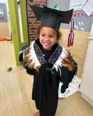 Dame Valerie Adams Instagram - Today marks a special milestone for Tava Leka as he graduates from day care 🎓. Congratulations, my son! 🫶🏾

Here’s to the new chapter ahead in your educational journey 📚. 

A big thank you to Aunt @maddi.hjones and your sister for being there on your special day ❤️🙏🏽