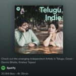 Damini Bhatla Instagram - My image is on a Spotify cover art! . . @daminibhatlach and @krishnatejasvi 's single 'Premalekha' is out right now on every streaming platform! The shoot from which this image and a few others that are present in the lyric video on YouTube, came out of a super fun environment created by Damini and KT, reveling in the energy and ease with which their song flows! Independent music for the win! . . #spotify #spotifyplaylist #independent #indie #telugu #hyderabad #release